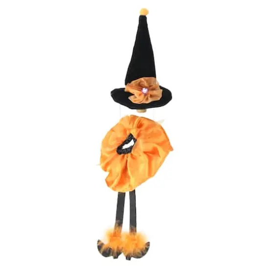 6.5" Orange & Black Witches Hat Wine Bottle Stopper {1}