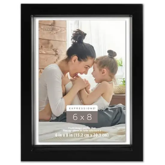 Expressions&trade; 6" x 8" Black Float Frame by Studio D&eacute;cor&reg; {1}