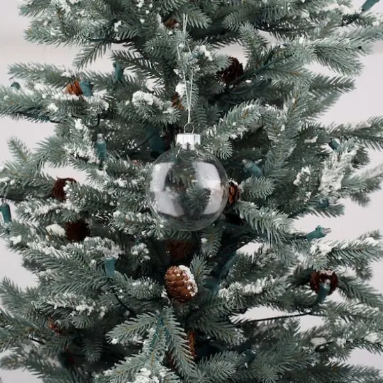 3.5" DIY Clear Glass Disc Ornaments, 4ct. {5}