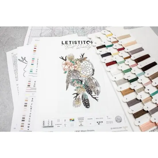Letistitch Moon Dreams Counted Cross Stitch Kit {3}