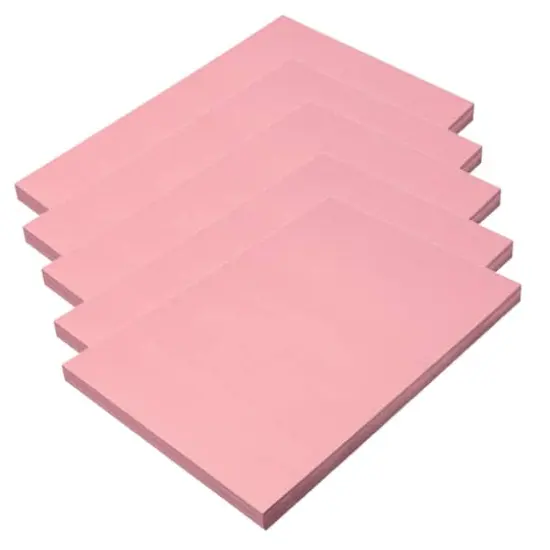 SunWorks&reg; 12" x 18" Pink Construction Paper, 5 Packs of 100 Sheets {1}
