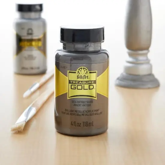 FolkArt&reg; Treasure Gold&trade; Metallic Paint Antique Silver {3}