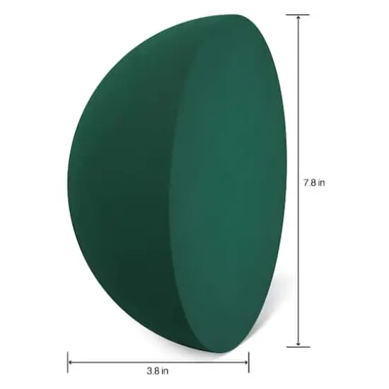 FloraCraft&reg; 7.75" Green Artesia WetFōM&reg; Half Ball {3}