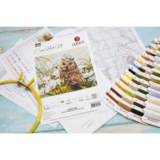 Luca-s Lucky Owl Counted Cross Stitch Kit {8}