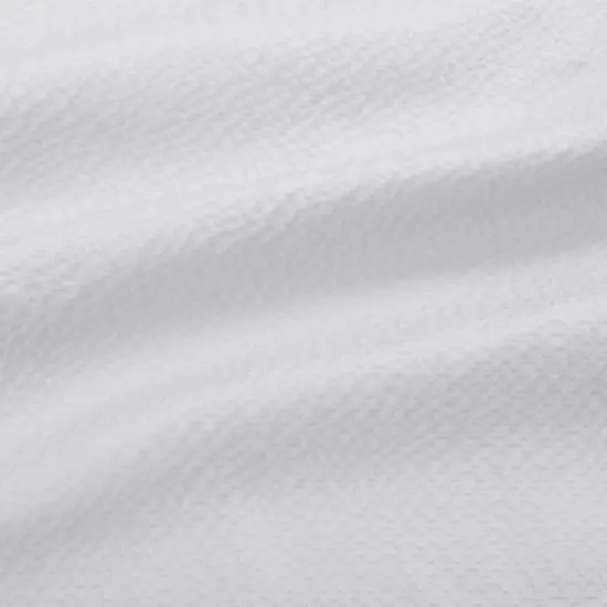 Bath Bliss White Microfiber Soft Touch Seersucker Design Shower Curtain Liner {6}