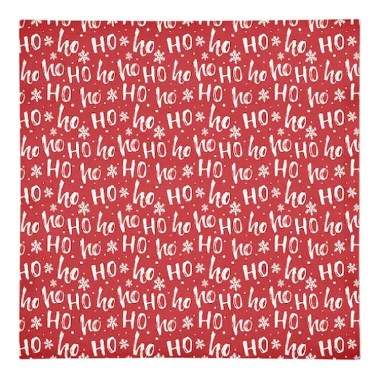 Ho Ho Ho Pattern Cotton Twill Napkin {1}