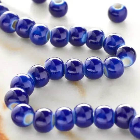 Sapphire Ceramic Round Beads, 6mm by Bead Landing&trade; {3}