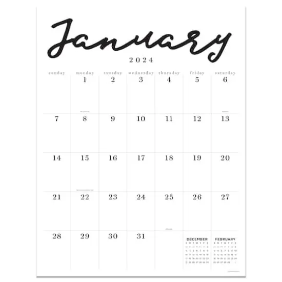 TF Publishing 2024 Large Art Poster Wall Calendar {1}
