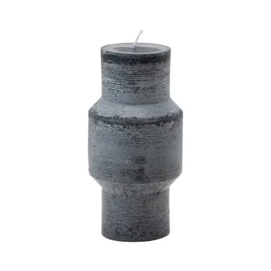 Hello Honey&reg; 3" x 6" Black Unscented Totem Pillar Candle {1}