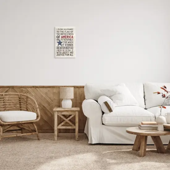 Stupell Industries Pledge of Allegiance Patriotic Wall Plaque Art {3}