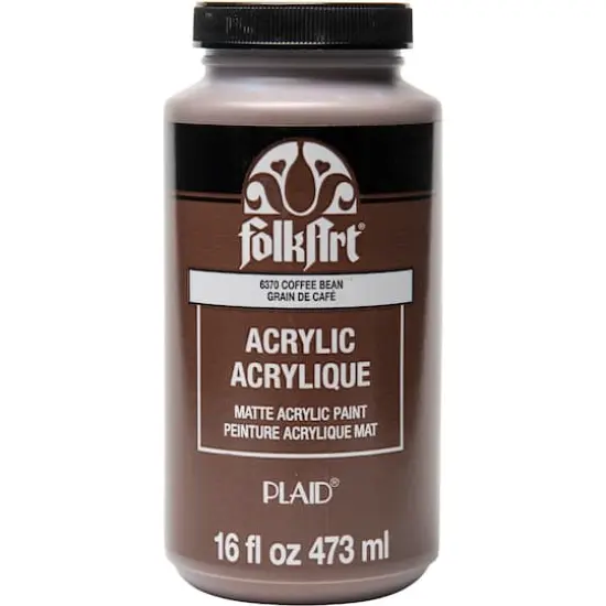 FolkArt&reg; 16oz. Matte Acrylic Paint 6370 Coffee Bean {1}