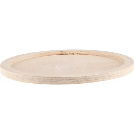 Leisure Arts&reg; 4" Circle Welled Wood Coaster Set {4}