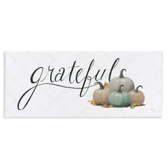 Stupell Industries Grateful with Pumpkins Wall Plaque Art {1}