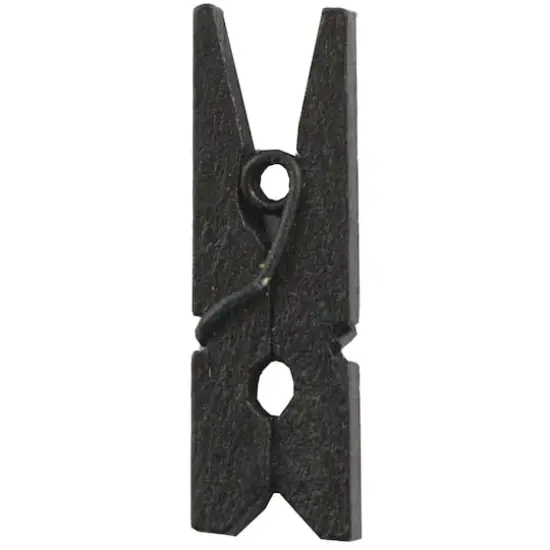 JAM Paper 7/8" Wood Clothespins, 100ct. Black {6}