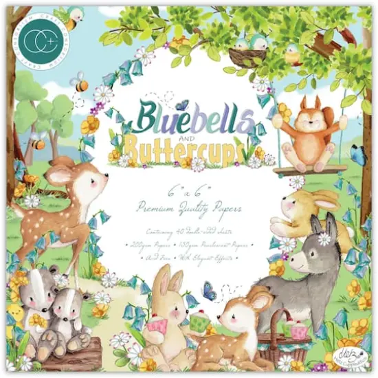 Craft Consortium Double-Sided Paper Pad 6" x 6" 40 ct. Bluebells & Buttercups {1}