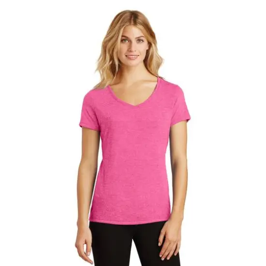 District&reg; Women's Perfect Tri&reg; V-Neck T-Shirt Fuchsia Frost {4}