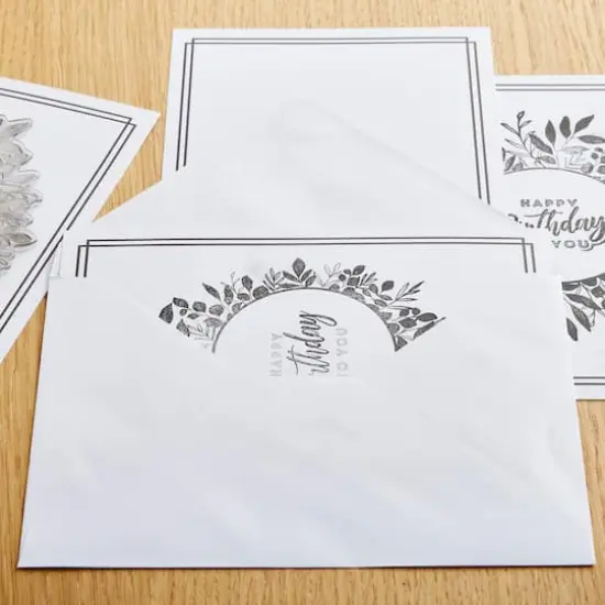 Black Border Flat Cards & Envelopes by Recollections&trade;, 5" x 7" {4}