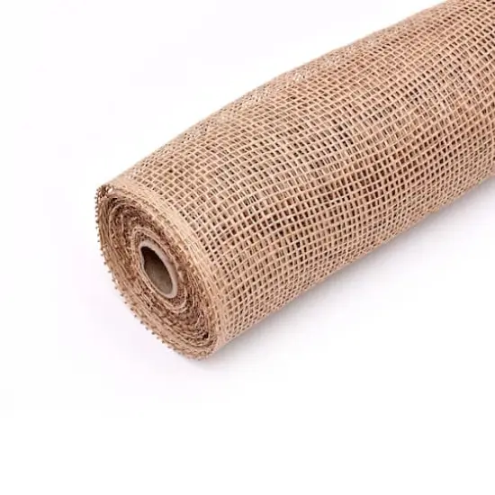 21" x 5yd. Beige Poly Burlap Mesh by Celebrate It&trade; {3}
