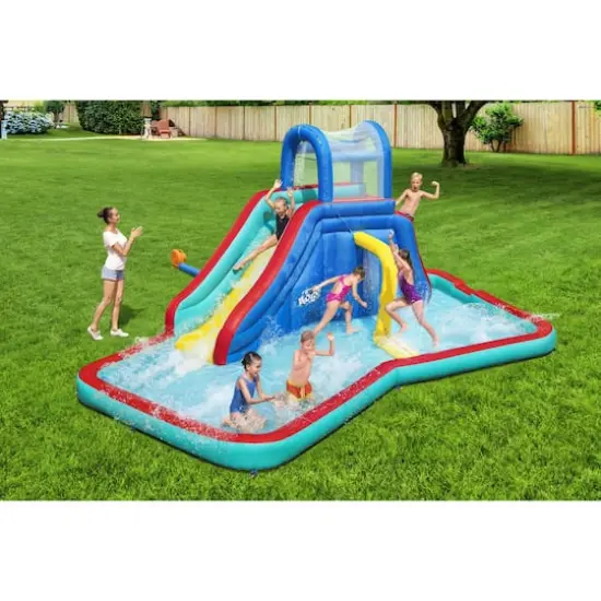Bestway&reg; H2OGO!&reg; Waterfall Waves Mega Kids Inflatable Water Park {3}