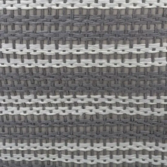 DII&reg; Large Gray Basketweave & White Stripe Rectangle Paper Basket {4}