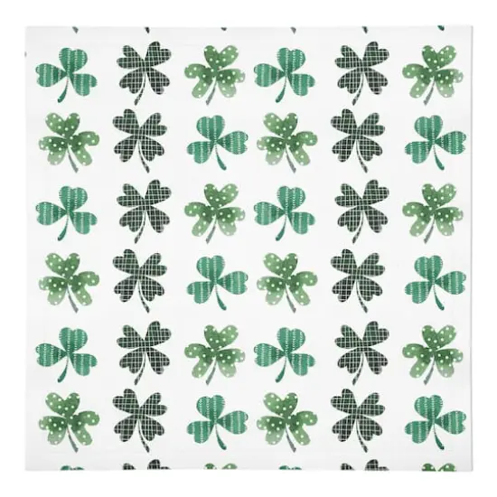 Shamrock Pattern Napkin 10" x 10" Cotton Twill Napkin {1}