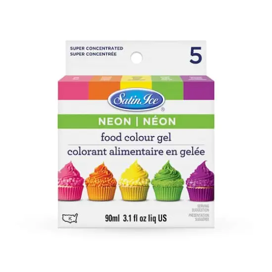 Satin Ice&reg; Neon Food Color Gel, 5ct. {1}