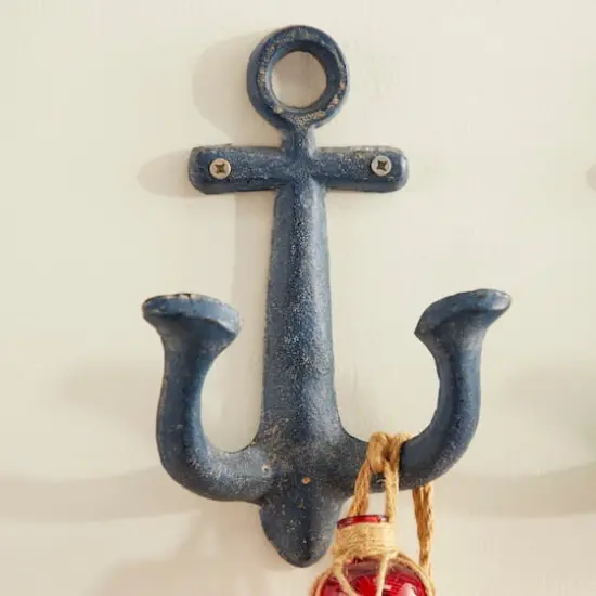Multi Colored Metal Coastal Wall Hook, 4ct. {6}
