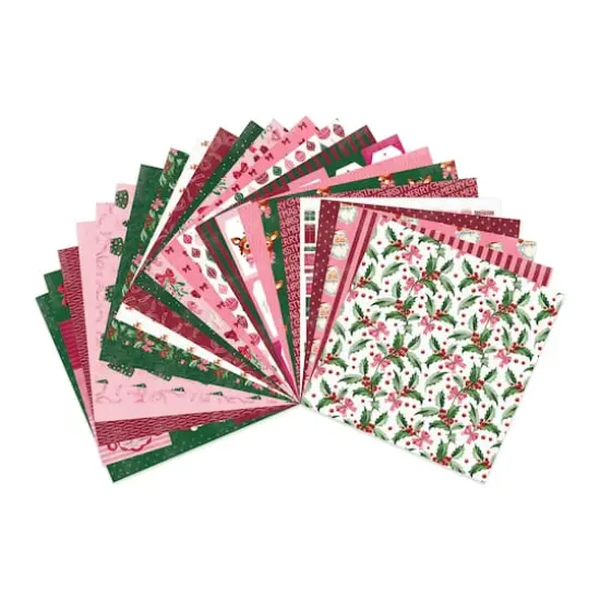6" x 6" Holly Jolly Double-Sided Paper Pad, 24 Sheets by Recollections&trade; {3}