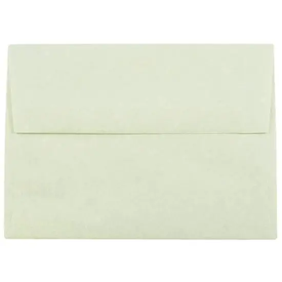 JAM Paper 4.75" x 6.5" Parchment Invitation Envelopes, 50ct. Green Recycled {1}