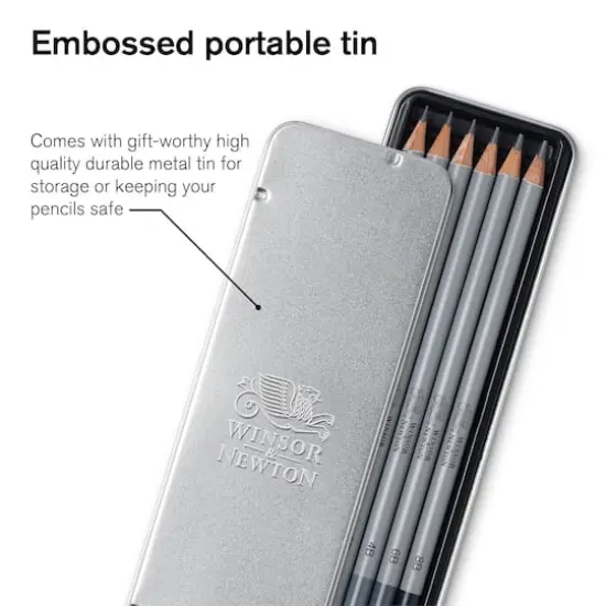 Winsor & Newton&trade; Studio Collection&trade; Graphite Pencil Tin Set {6}