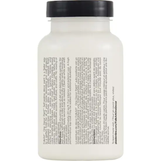 FolkArt&reg; One D&eacute;cor Paint&trade;, 8oz. Farmhouse White {4}