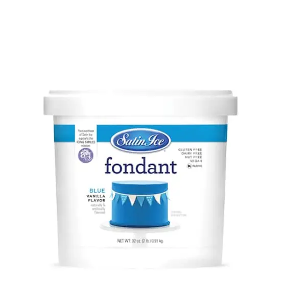 Satin Ice&trade; Professional's Choice Fondant, 2lb. Blue {7}