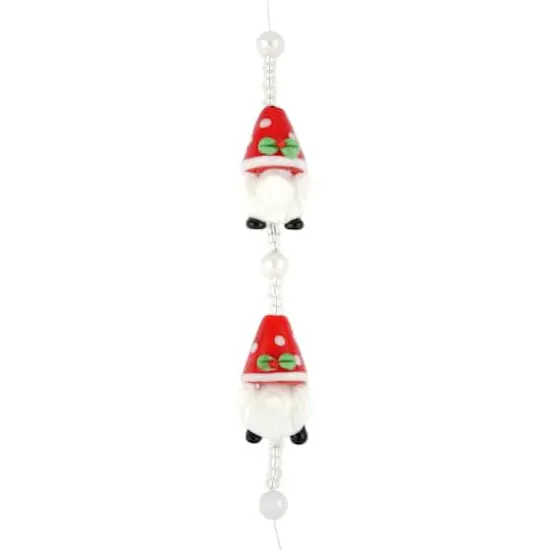 Christmas Gnome Lampwork Glass Bead Mix by Bead Landing&trade; {4}