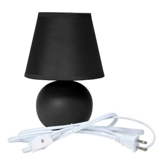 Creekwood Home Nauru 8.5" Ceramic Orb Base Table Lamp {10}