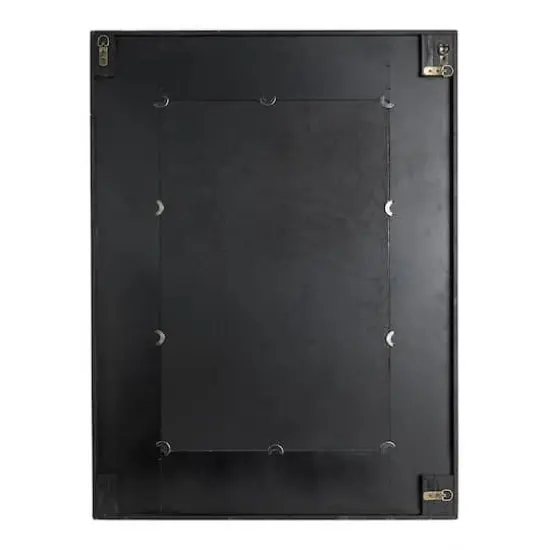 Glitzhome&reg; 39.5" Rectangle Wooden Farmhouse Wall Mirror {8}