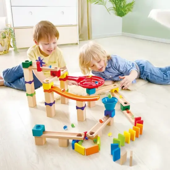 Hape Marble Run DIY Wood Building Racetrack {3}