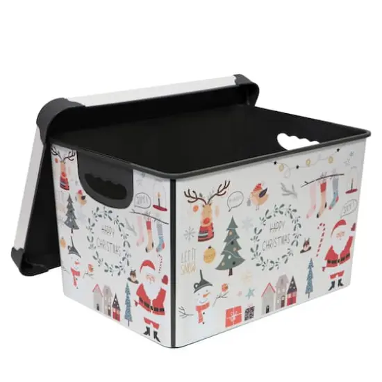 Simplify Happy Christmas Storage Tote Bin {3}