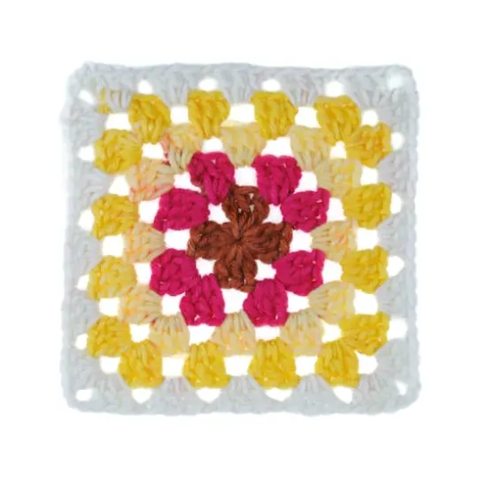 Red Heart&reg; All in One&trade; Granny Square&trade; Yarn Soft White - Buttercup Blush {4}