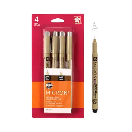 Pigma&reg; Micron&trade; Sepia & Black Extra Fine Pen Set {1}