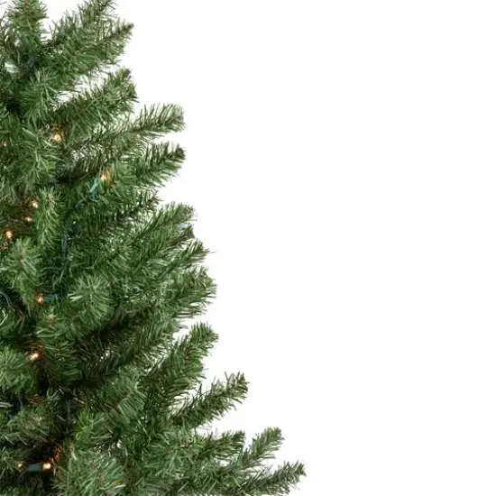 3ft. Pre-Lit Canadian Pine Artificial Christmas Tree, Clear & White LED Lights {5}