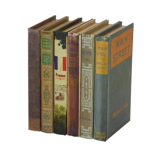 Multicolored Wooden Traditional Book Box Set {3}