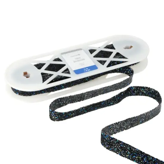 3/4" Black & Blue Iridescent Diamond Trim by Celebrate It&reg; Fashion Mode {3}