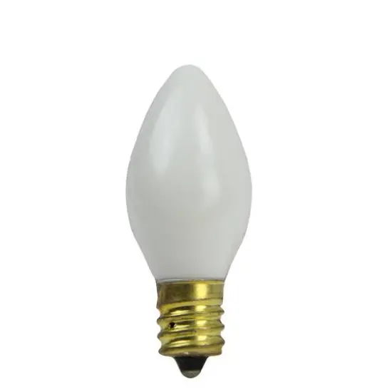 Opaque White Incandescent C7 Replacement Christmas Bulbs, 25ct. {1}