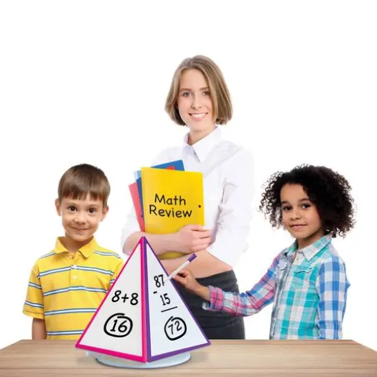 Spin & Write Pyramid&trade; Rotating Dry-Erase Board {6}