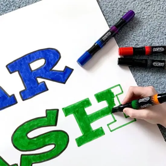 ArtSkills&reg; Dual Ended Chisel Tip Marker Set Classic Colors {7}