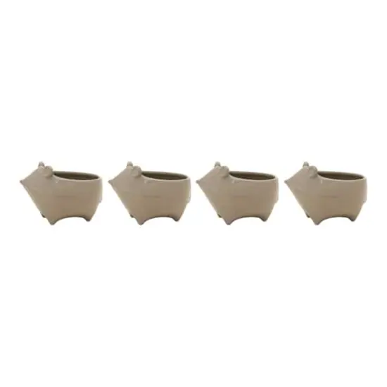 6.5" Ceramic Mouse Planters, 4ct. {1}