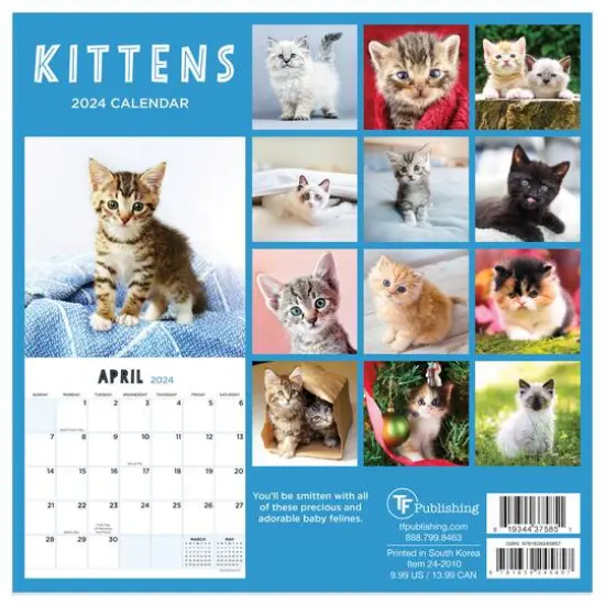 TF Publishing 2024 Kittens Mini Calendar {3}