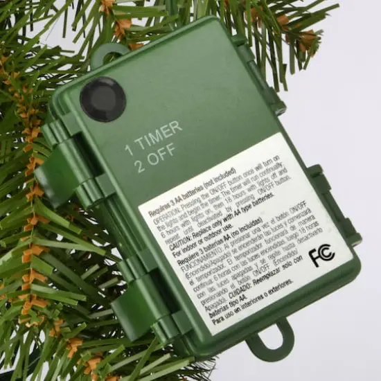 9ft. Norwood Fir Garland, Multi 4-Color LED Lights {7}