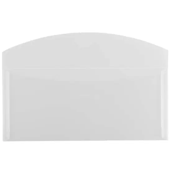 JAM Paper 4.25" x 9.75" Clear Plastic Tuck Flap Closure Envelopes, 12ct. {3}