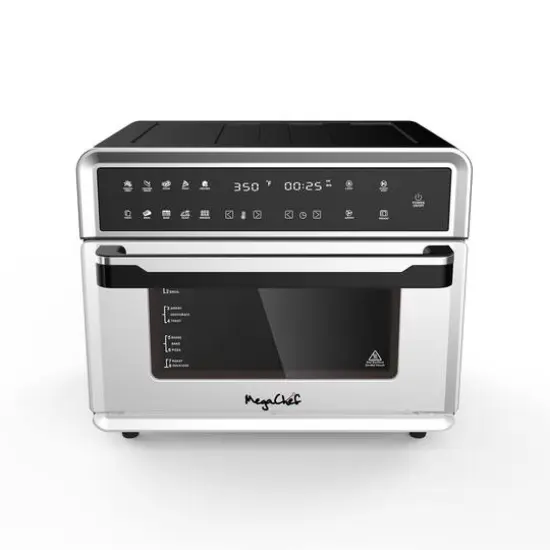 MegaChef White 10 in 1 Electronic Multifunction 360 Degree Hot Air Technology Countertop Oven {1}